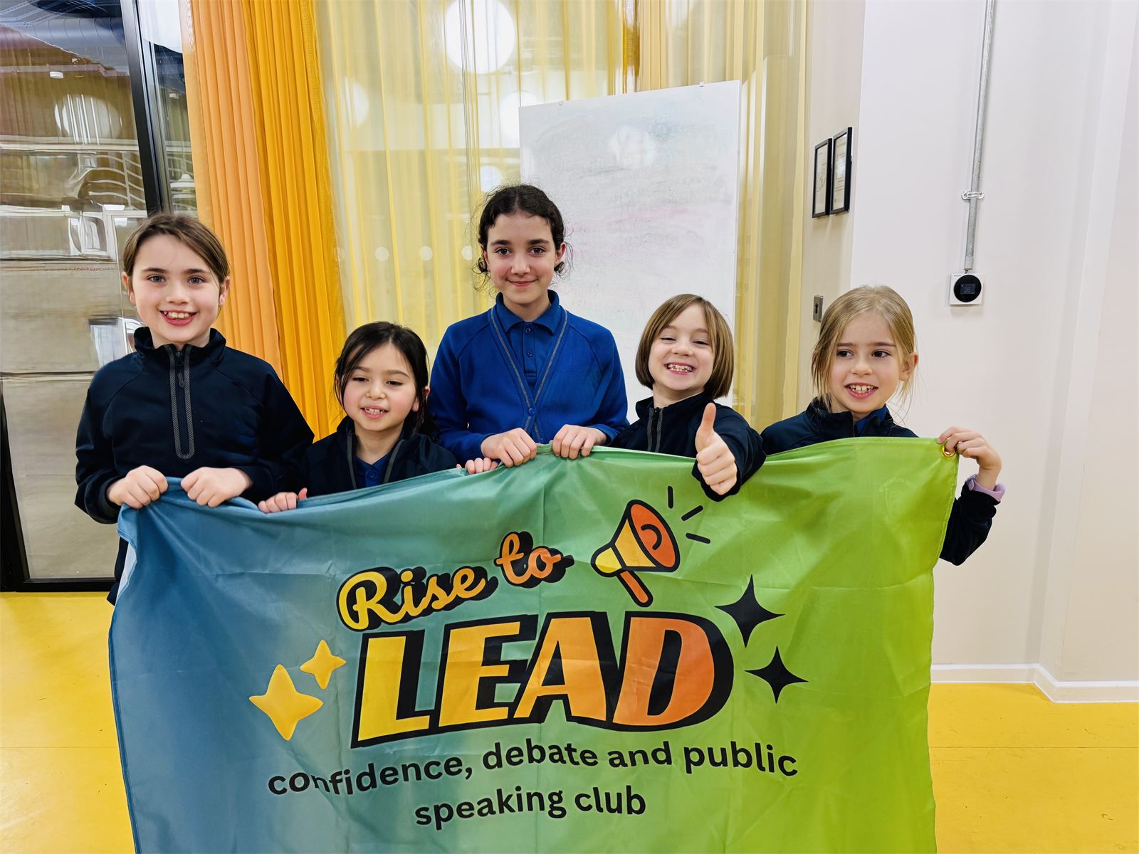 Children taking part in a Rise to Lead session at Patch in Twickenham